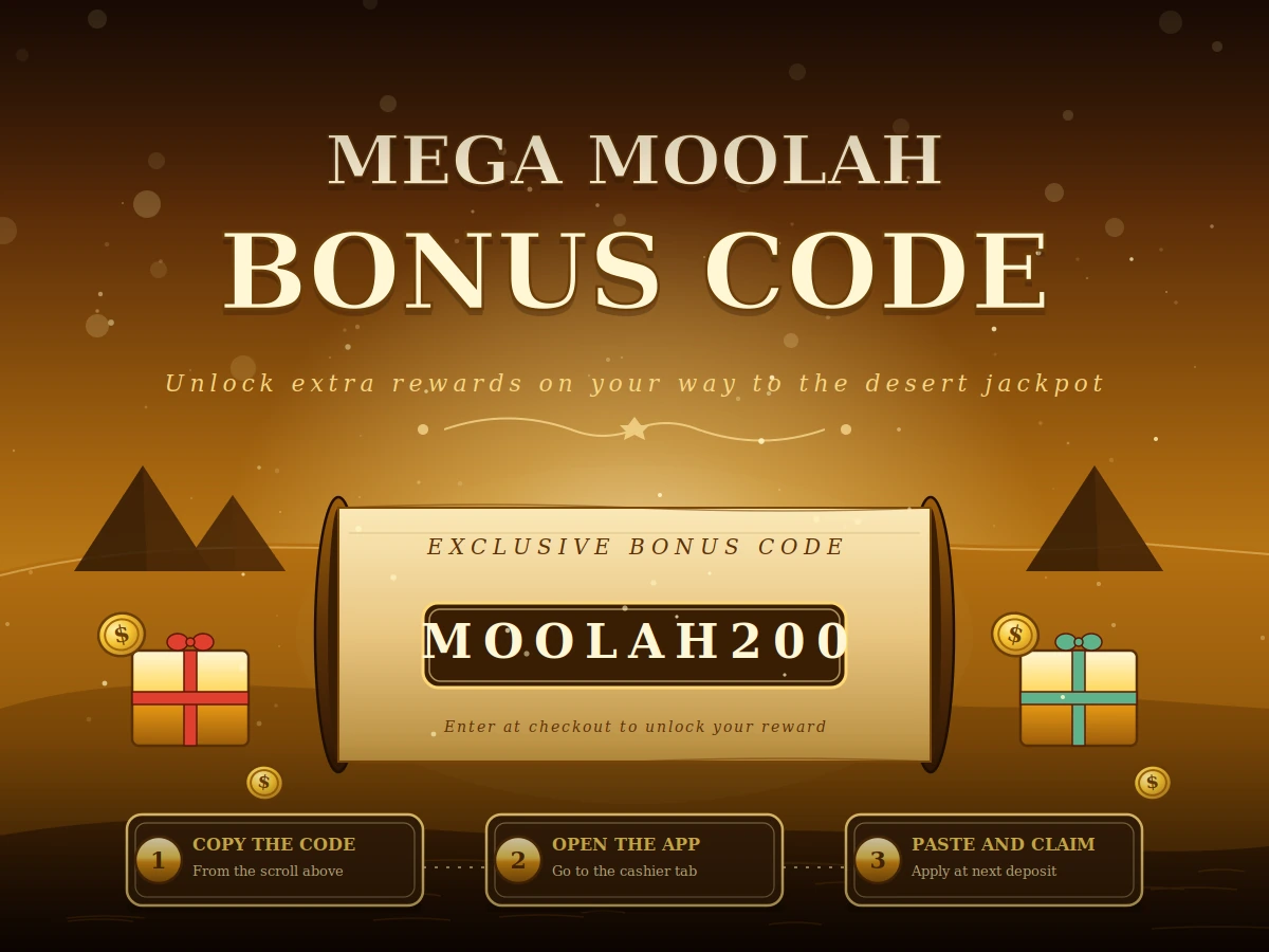 Mega Moolah Bonus Code