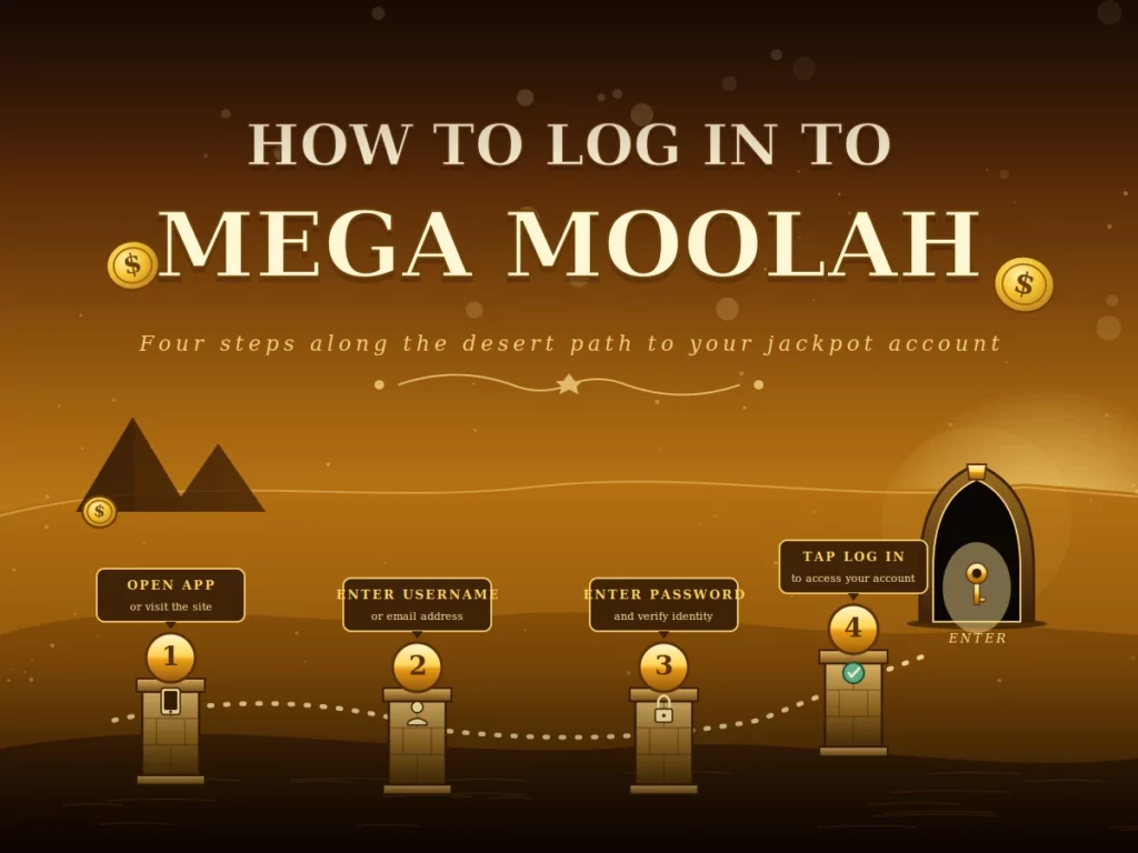 How to Log In to Mega Moolah
