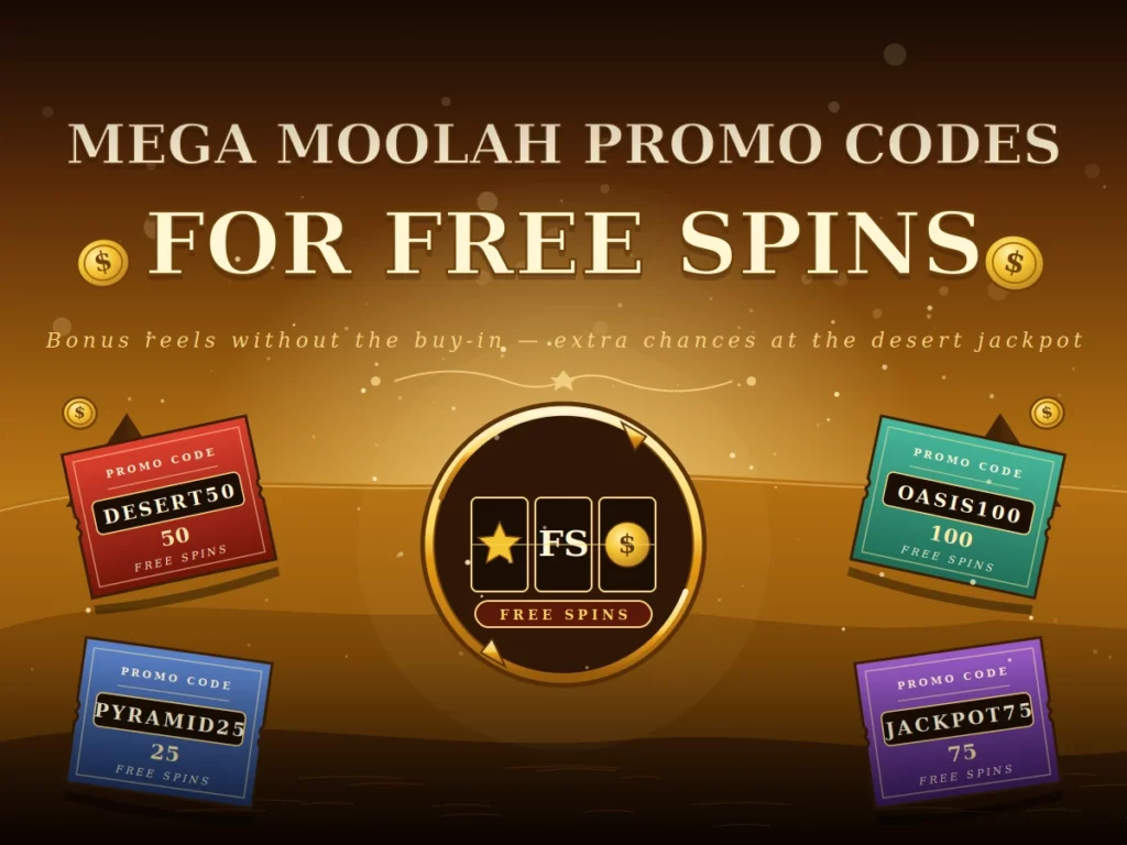 Mega Moolah Promo Codes for Free Spins
