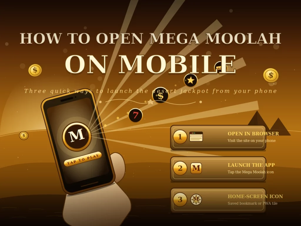 How to Open Mega Moolah on Mobile