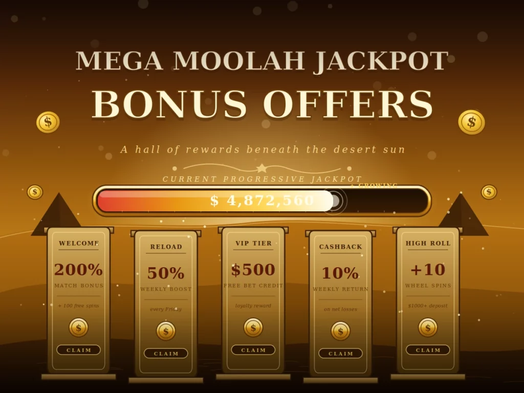 Mega Moolah Jackpot Bonus Offers